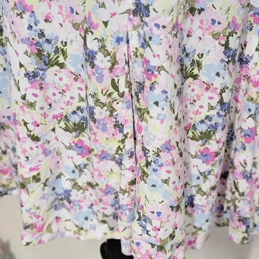 Juniors' SO Sweetheart Flutter Sleeve Mini Dress Floral Multicolor Size XL - Picture 7 of 12